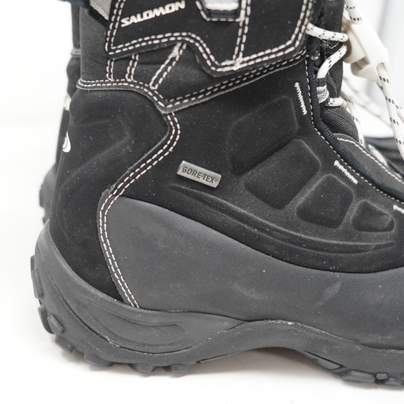 Salomon Womens Sz 6.5 Lace Up Snow Hiking Boots Thinsulate Waterproof Lined Warm - Picture 3 of 10